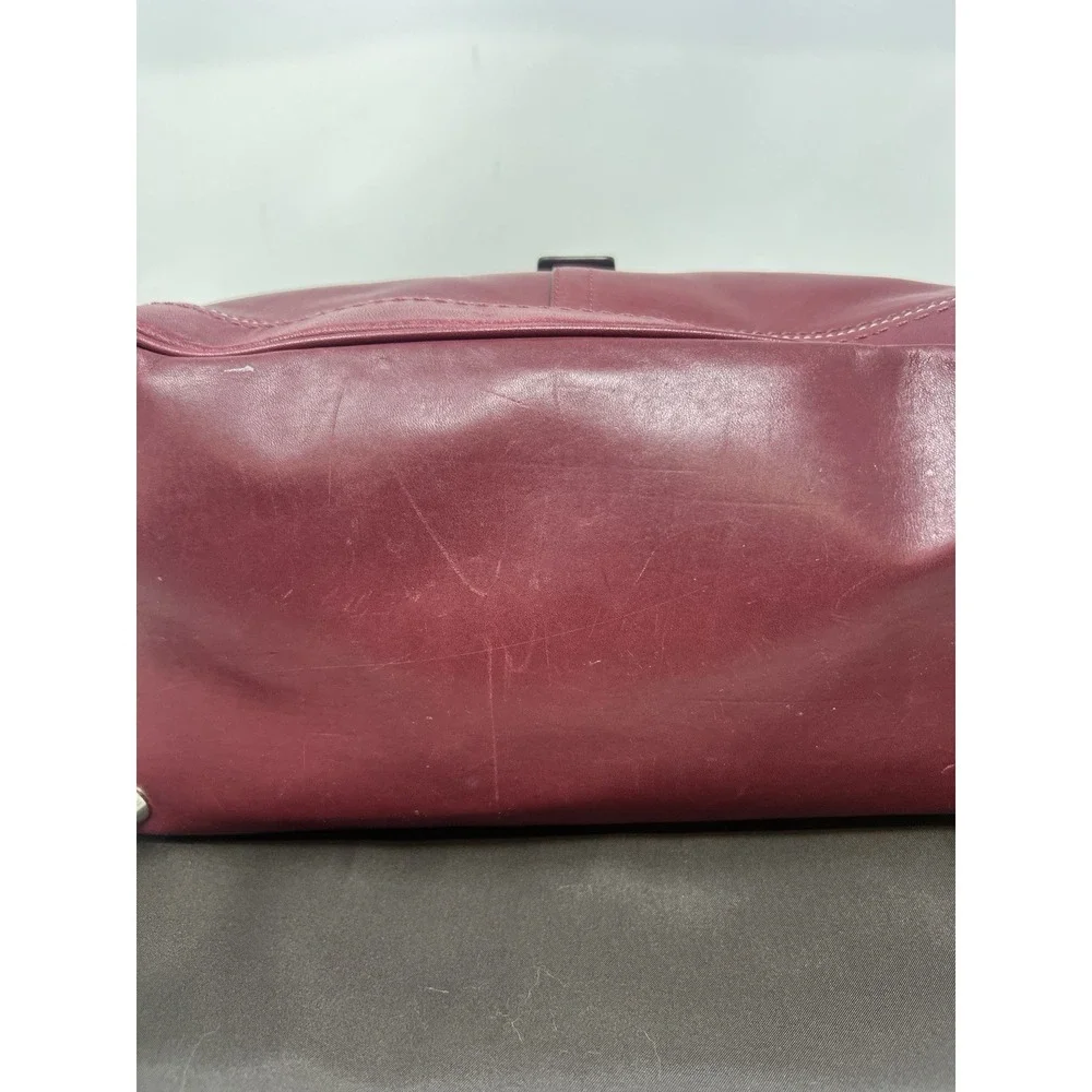 Coach MEDIUM F12602 Vintage Burgundy Y2K Soho Hampton Leather Satchel